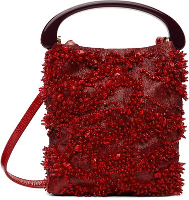Håndtaske Dries Van Noten Dries Van Noten Beaded Micro Bag Rød | 251-011522-895, 0