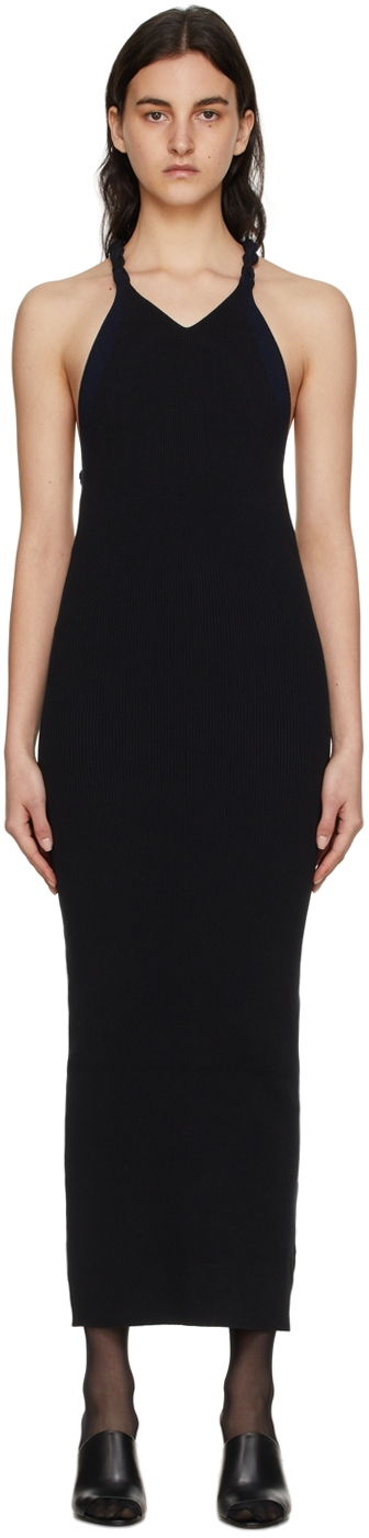 Kjole Dion Lee Cotton Midi Halter Dress Sort | A7577S22