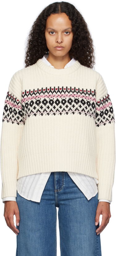 Sweater rag & bone rag & bone Leigh Fair Isle Sweater Hvid | WAS24F015EC15, 0