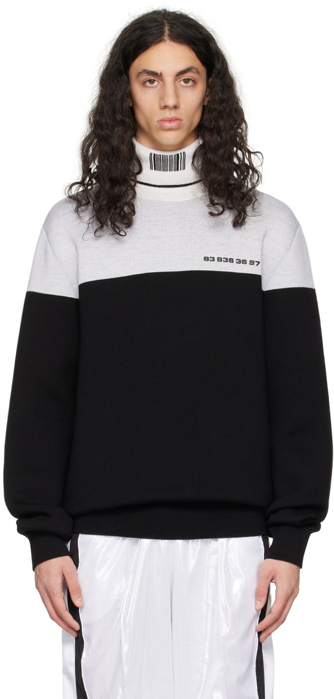 Sweater VETEMENTS Colorblocked Turtleneck Sort | VL16KN420B