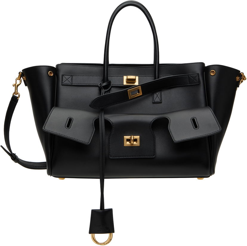 Håndtaske Balenciaga Balenciaga Bel Air Small Carry All Bag Sort | 812545 2ABAV