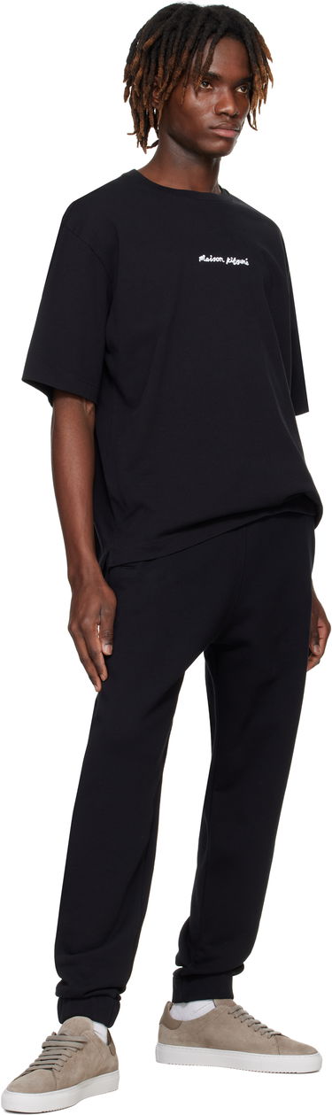 Joggingbukser MAISON KITSUNÉ Maison Kitsuné Handwriting Comfort Sweatpants Sort | NM01124KM0321, 3