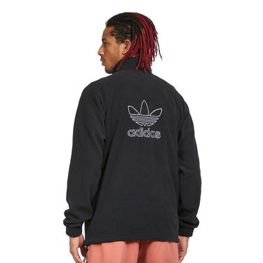 Sweatshirt adidas Originals Trefoil Teddy Fleece Jacket Sort | HK7295, 1