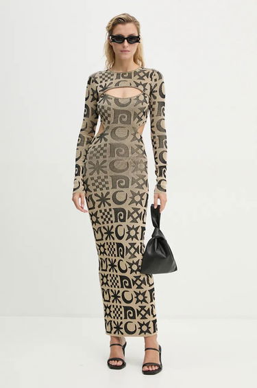 Crop top Nanushka Onika Maxi Dress Beige | NW24PFBS23799, 1