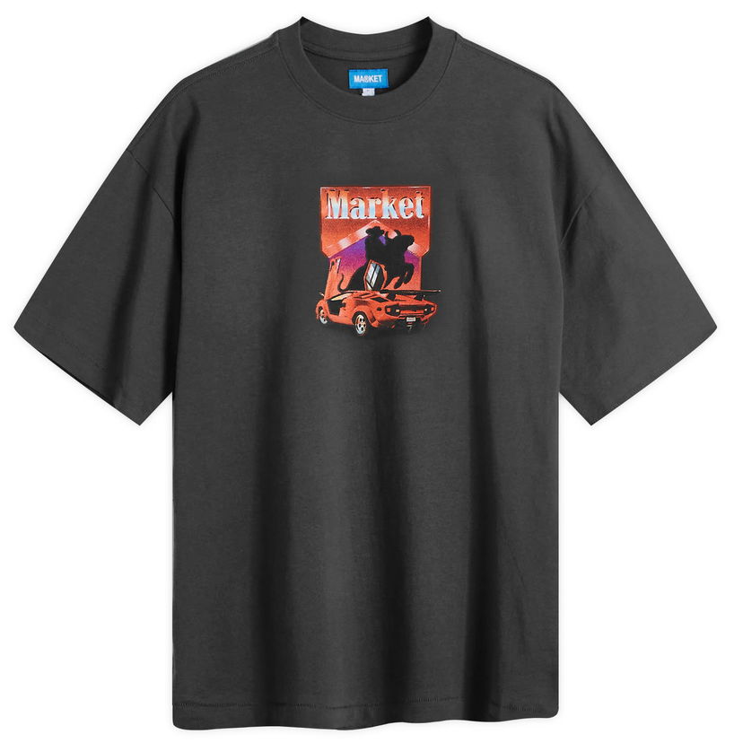 T-shirt MARKET Bullrider Sort | 399001939-WBK