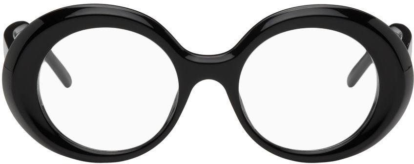 Solbriller Loewe Black Oversized Round Glasses Sort | LW50046IW49001, 0