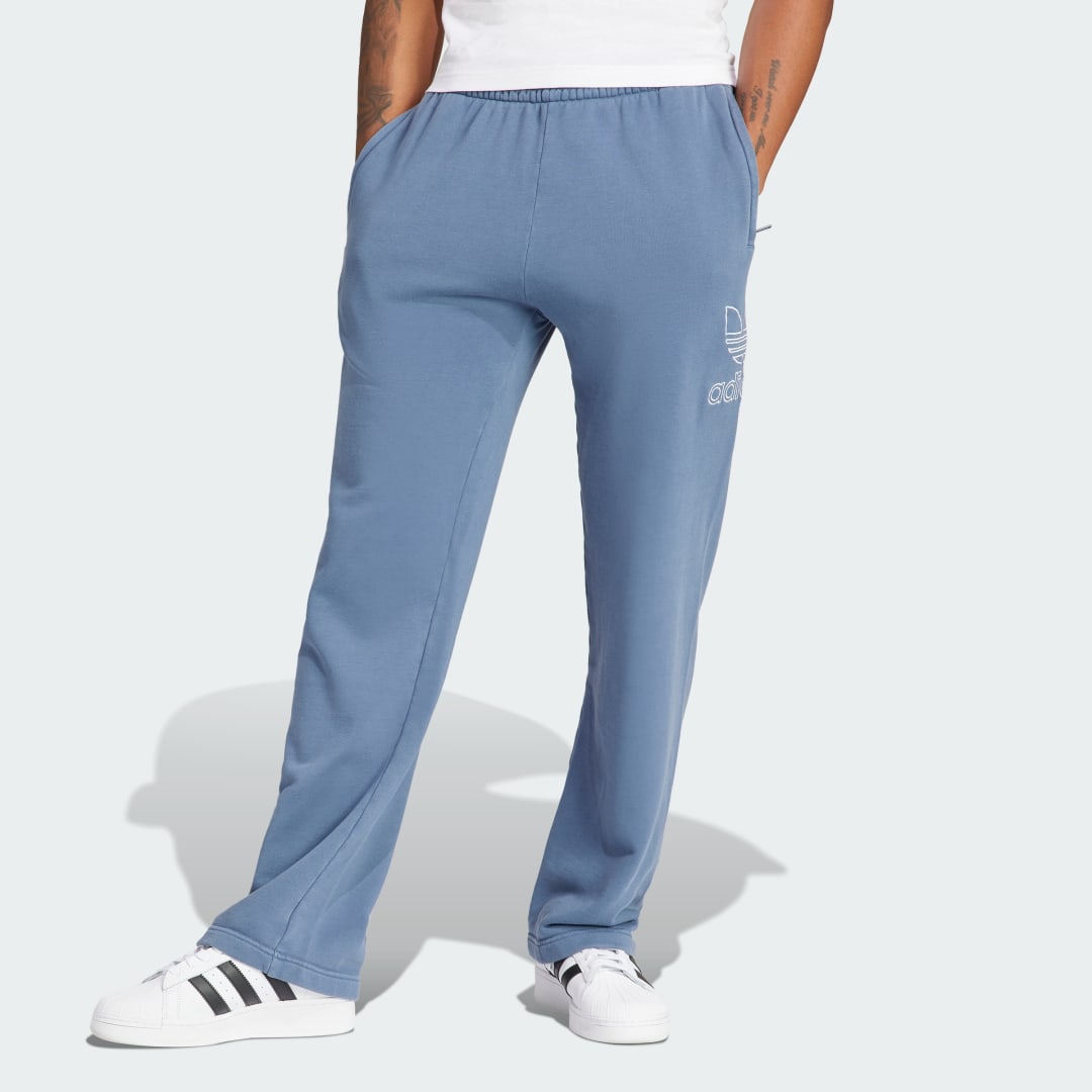 Joggingbukser adidas Originals Adicolor Outline Trefoil Pants Mørkeblå | IR7985, 0