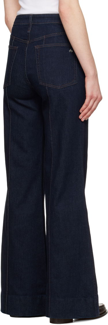 Jeans rag & bone rag & bone Skylar High-Rise Wide Leg Jeans Blå | WDD25S3008VSRI, 2