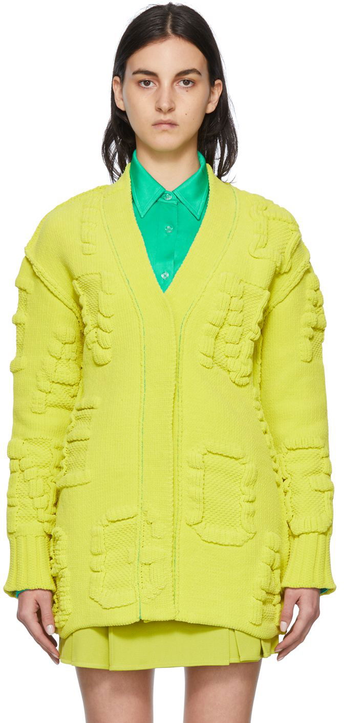 Sweater Bottega Veneta Nylon Cardigan Gul | 689713 V1OX0, 0