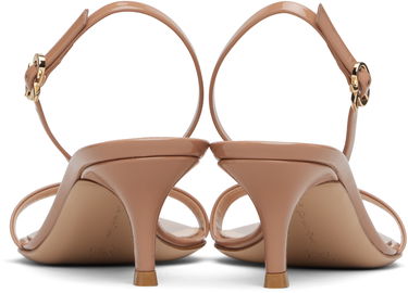 Tilbehør Gianvito Rossi Gianvito Rossi Ribbon Kitten Heel Sandals Sort | G32091-55RIC-VER, 4