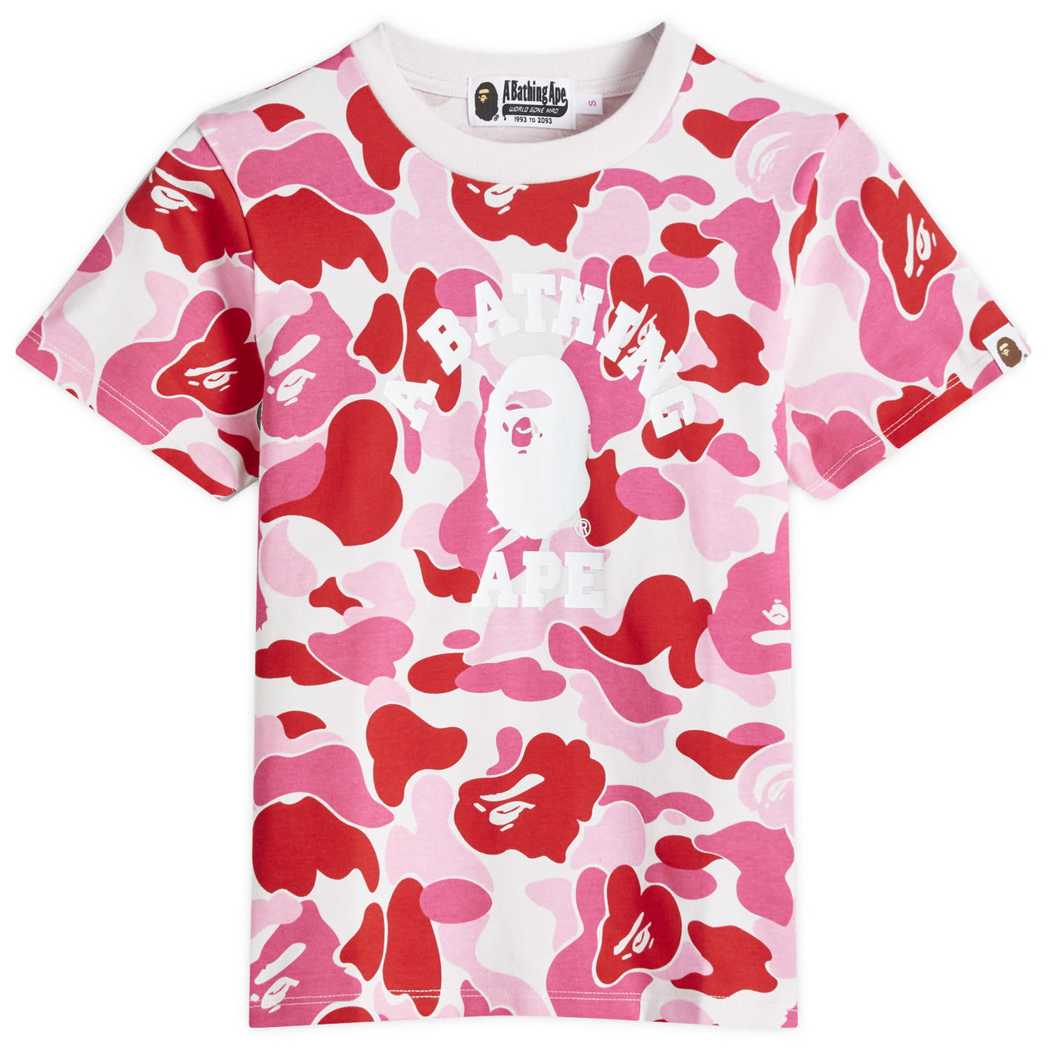 T-shirt BAPE ABC Camo Baby Print T-Shirt Lyserød | 001CSK802004L-PNK, 1