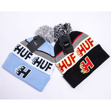 Beanie HUF Enforcer Pom Beanie black Sort | bn00125-black, 2