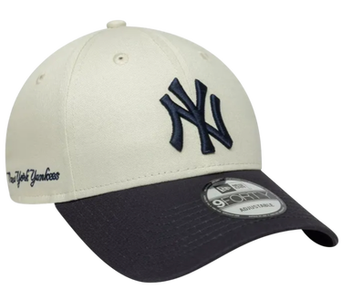 Kasket New Era New Era New York Yankees 9FORTY Side Script Adjustable Cap Hvid | 60667557, 3