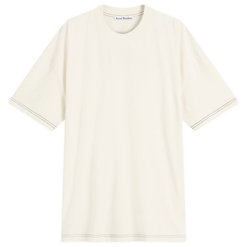T-shirt Acne Studios Acne Studios Eresa U Autograph Logo T-Shirt, Size X-Small Hvid | CL0388-AEG