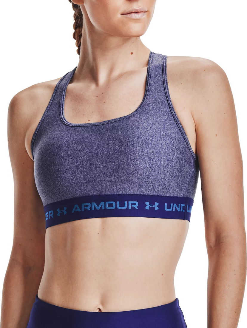 Bh Under Armour Crossback Mid Heather Bra Lilla | 1361036-415