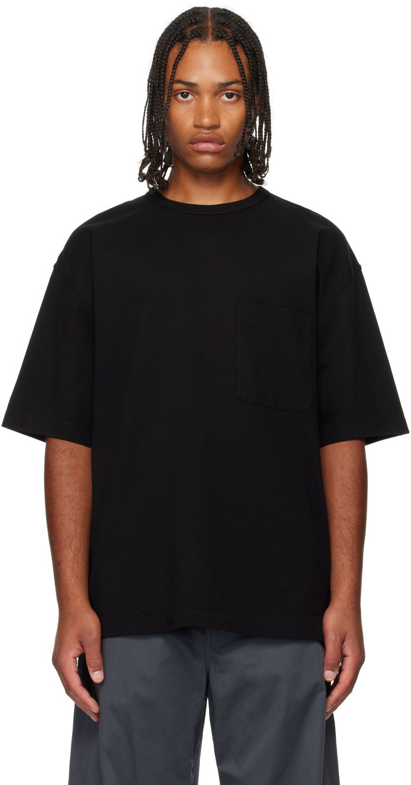 T-shirt LEMAIRE Boxy Short Sleeve T-shirt with Chest Pocket Sort | TO1382 LJ1022