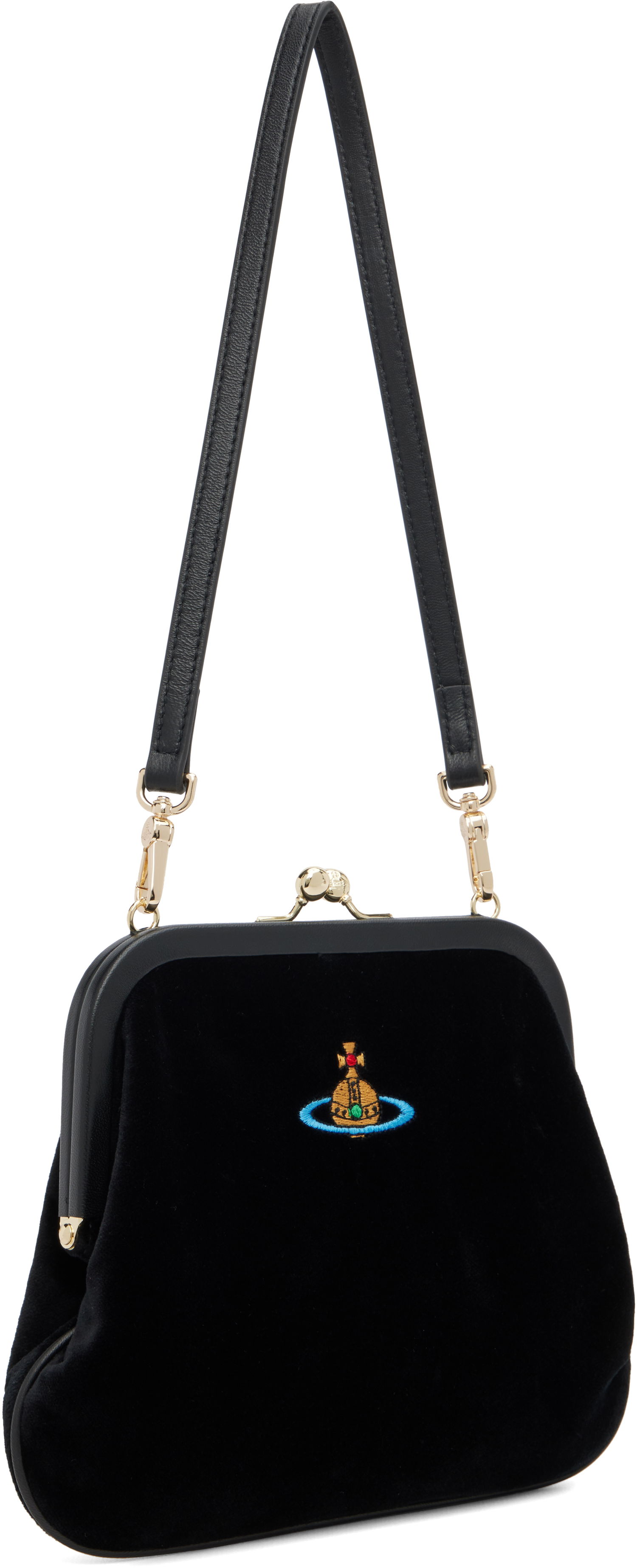 Tegnebog Vivienne Westwood Vivienne Westwood Vivienne Velvet Clutch Sort | 4B01000IW-W00ZL-, 1