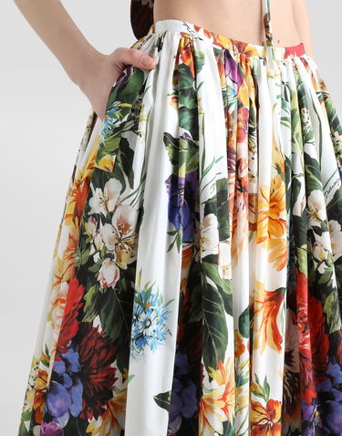 Nederdel Dolce & Gabbana Dolce & Gabbana Flower-Bouquet Print Midi Skirt Flerfarvet | F4CNZTHS5TRHA5PC, 3