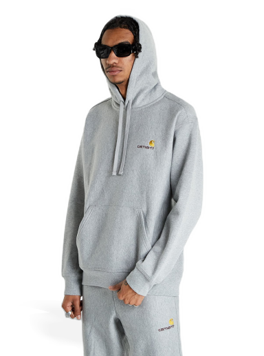 Sweatshirt Carhartt WIP Hooded American Script Grå | I028279.V6.XX