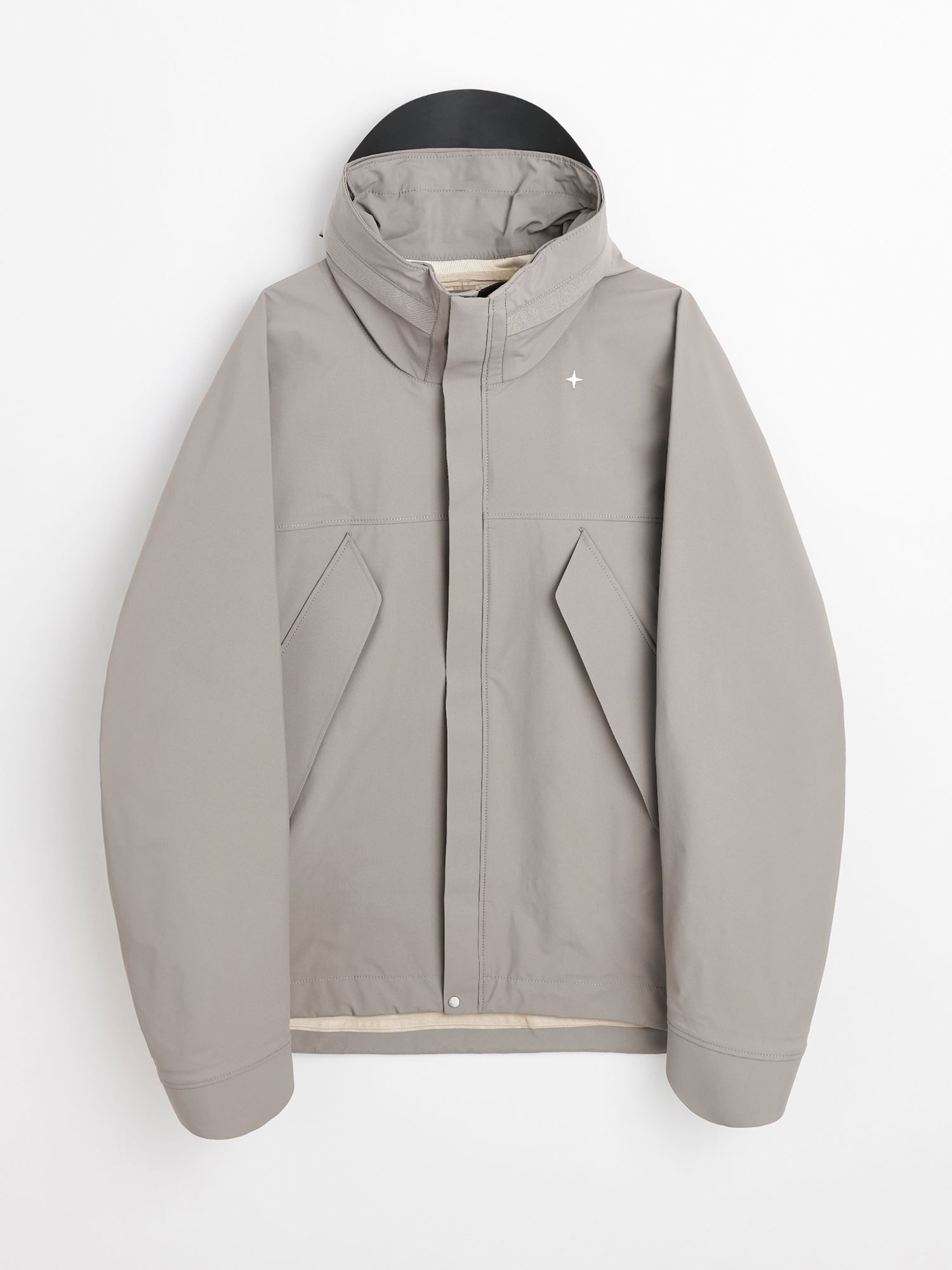 Jakke Stone Island Stellina 3L Nylon Hoodie Grå | 8015430G1 V0092, 0