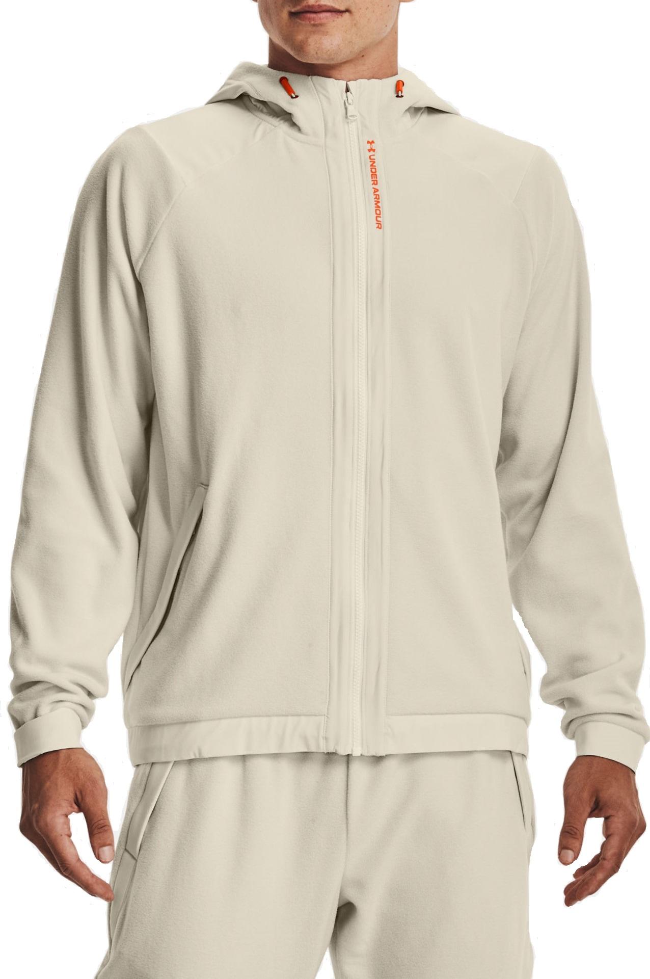 Sweatshirt Under Armour Under Armour UA Rush Fleece Full-Zip Hoodie Beige | 1366178-279, 0