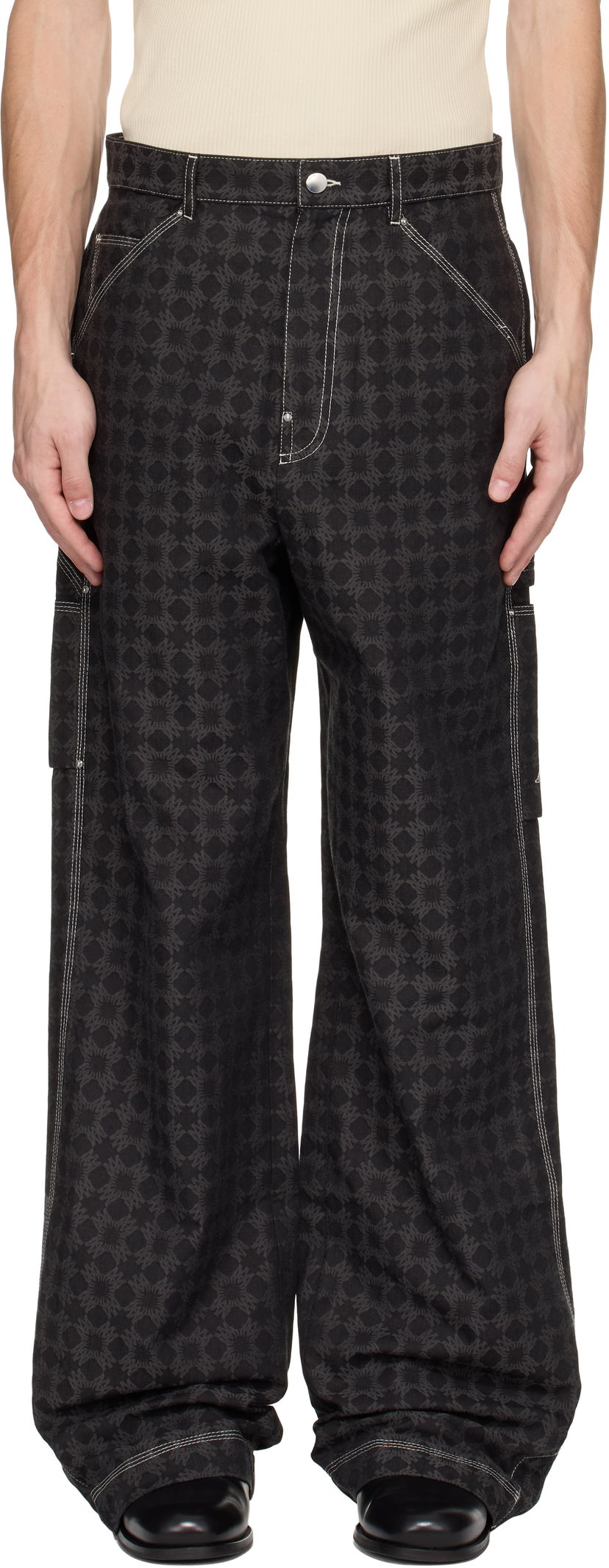 Cargo bukser AMIRI Amiri MA Quad Work Trousers Sort | AMPACA1039