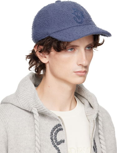Kasket JW Anderson JW Anderson Fleece Embroidered Logo Baseball Cap Beige | AC0409-FA0468, 3