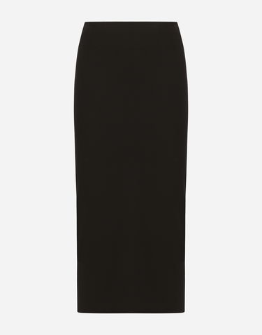 Nederdel Dolce & Gabbana Straight-Cut Midi Skirt Sort | F4CQBTFUGKFN0000, 0