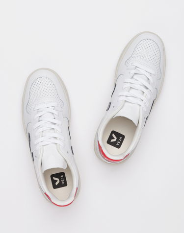 Sneakers og sko Veja V-10 Leather Extra Hvid | VX021267, 2