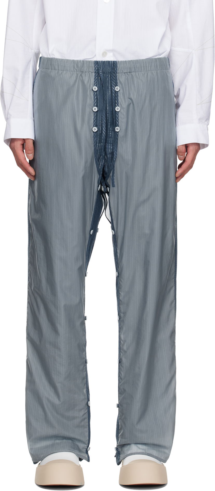 Bukser Craig Green Craig Green Layered Shell Trousers Blå | CGSS25CWOTR82
