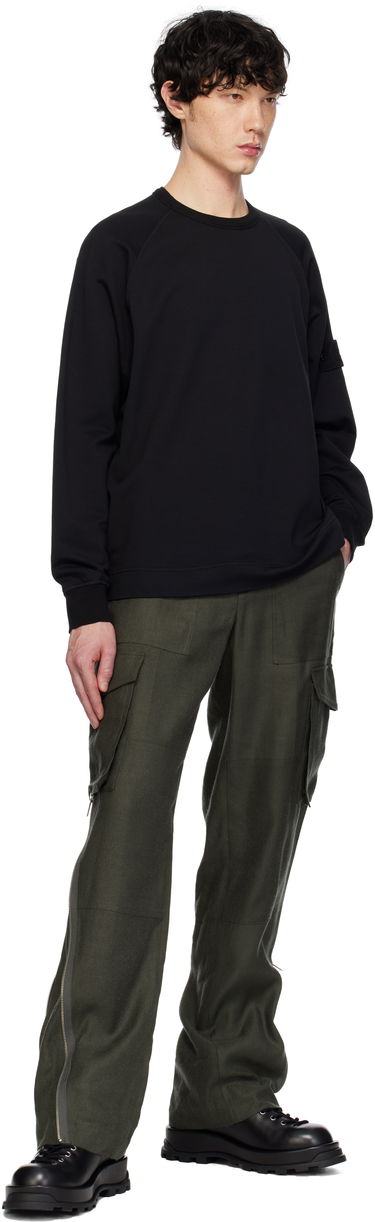 Sweater Stone Island Stone Island Garment Dyed Sweatshirt Sort | K1S15 6100011 S00F3, 4