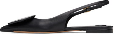 Kjole Jacquemus Jacquemus Les Classiques 'Les Slingbacks Duelo Plates' Slingback Ballerina Flats Sort | 24E241FO077-3073, 2