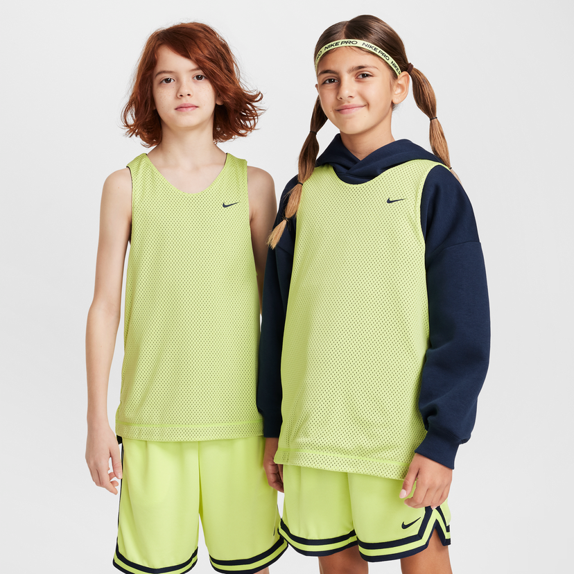 Tanktop Nike Kids' Reversible Basketball Jersey Dri-FIT Grøn | FZ5242-736