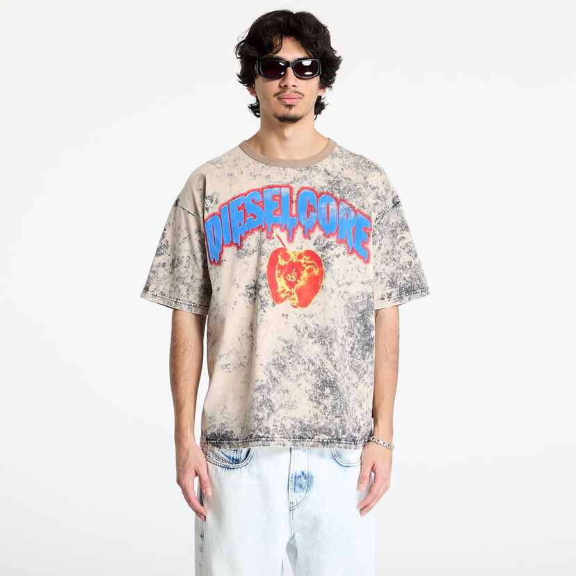 T-shirt Diesel Diesel T-Boxt-R9 Graphic T-Shirt Beige | A16164_0GIAR Grey