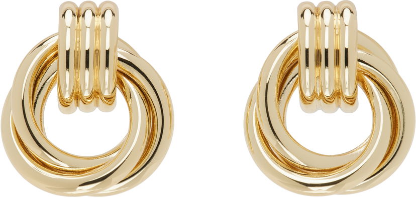 Øreringe Anine Bing Anine Bing Triple Knot Earrings Metalisk | A-15-3711-920