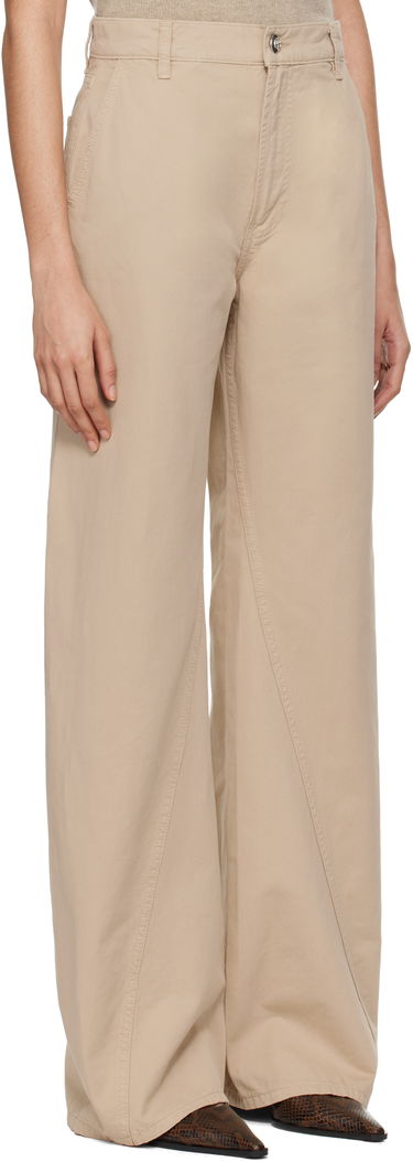 Bukser Anine Bing ANINE BING Briley Wide Leg Trousers Beige | A-03-1149-OMA10, 1