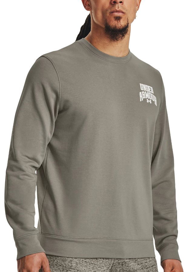 Sweatshirt Under Armour Rival Terry Graphic Crewneck Grå | 1379764-504, 0