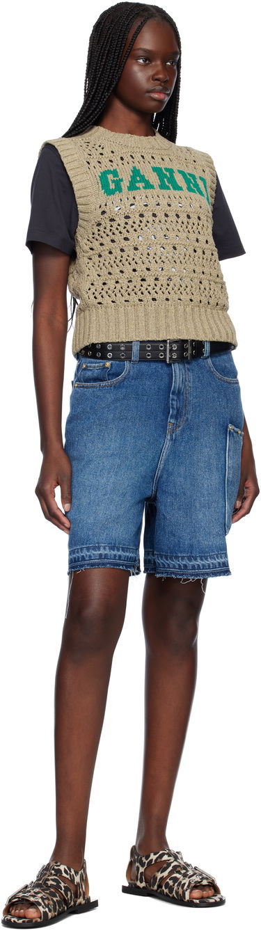 Bælter GANNI GANNI Eyelet Belt Sort | A6586, 3