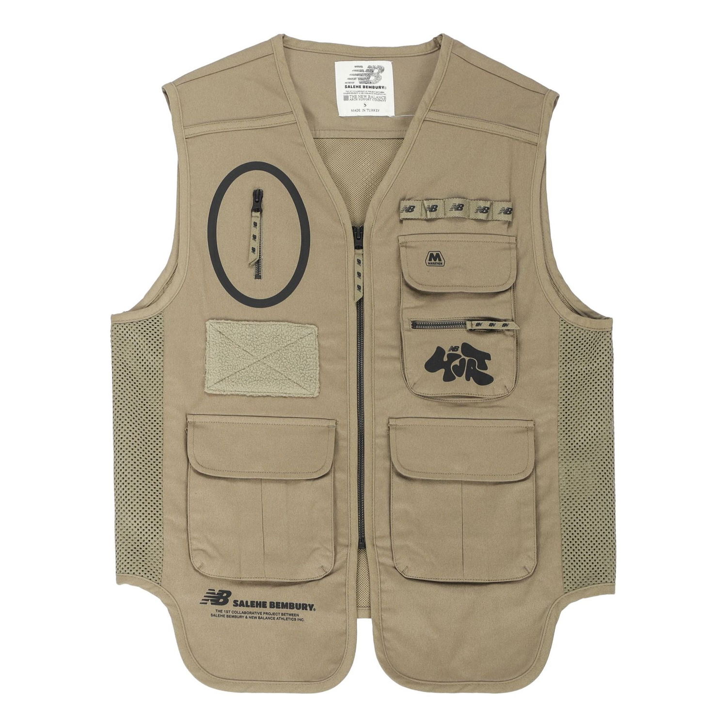 Vest New Balance Salehe Bembury Yurt Utility Vest Beige | MV11563-CGN, 0