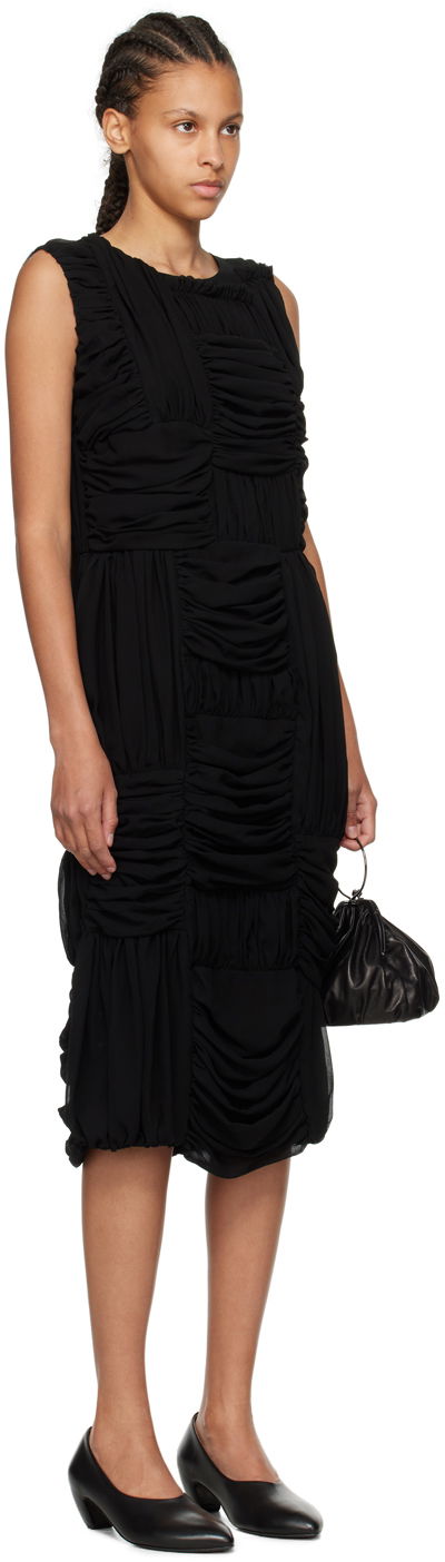 Kjole Comme des Garçons Comme des Garçons Ruched Midi Dress Sort | RM-O012-051, 1