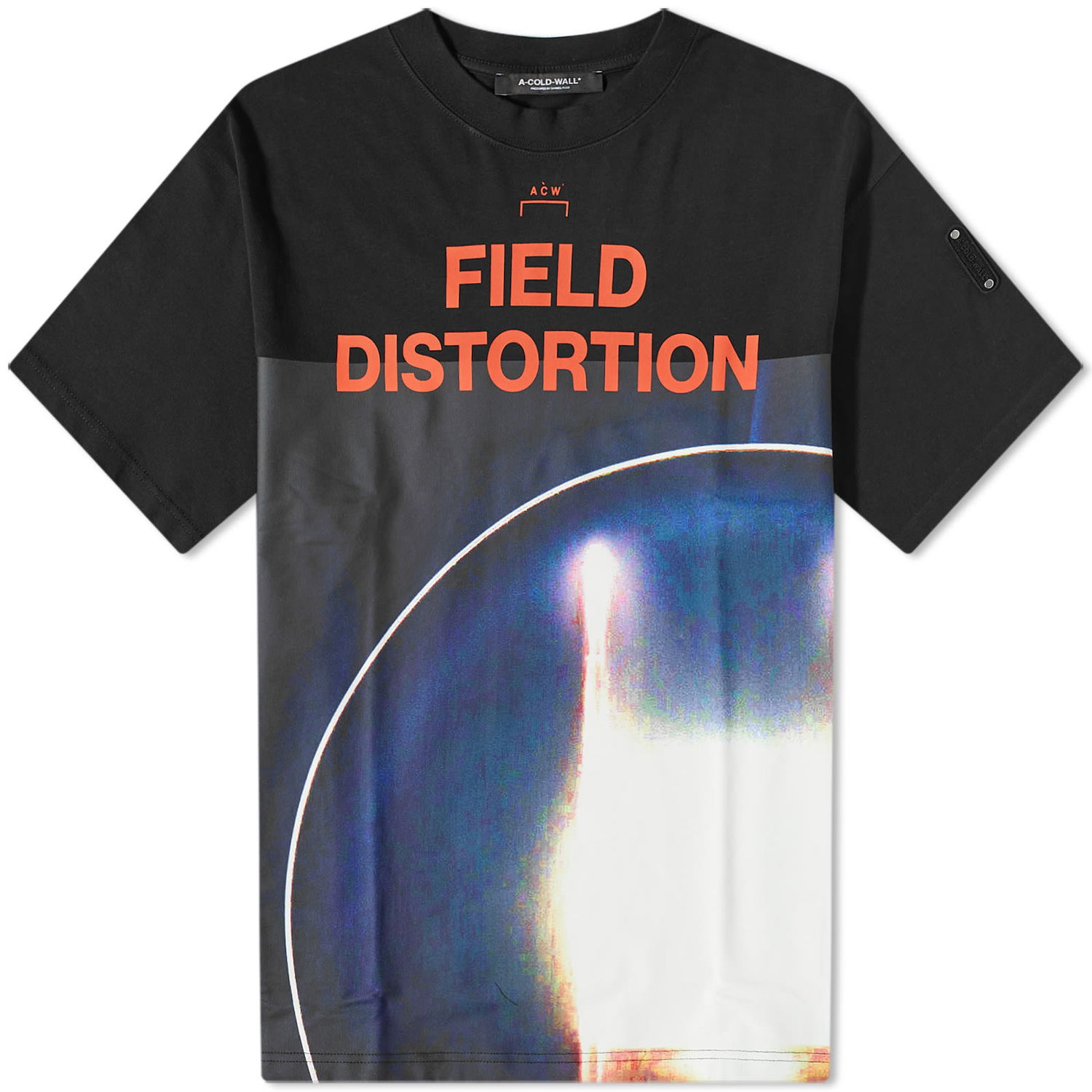 T-shirt A-COLD-WALL* Field Distortion Tee Sort | ACWMTS115-BK, 0