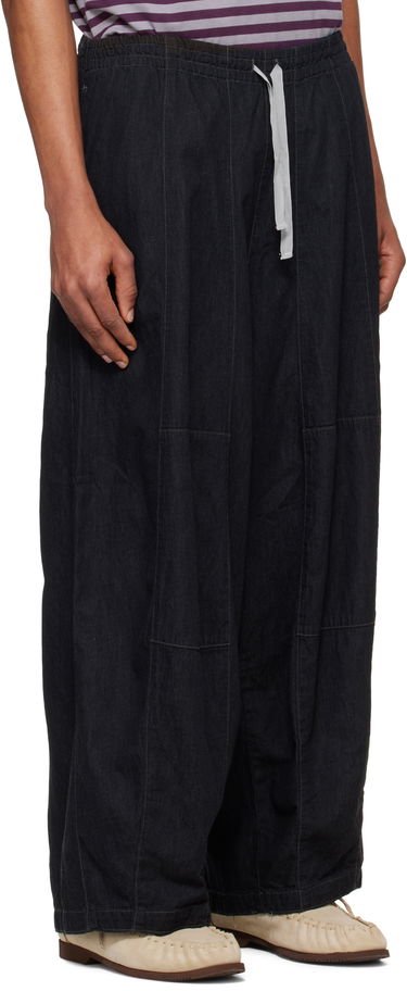Bukser Needles NEEDLES H.D. Drawstring Wide-Leg Jeans Sort | QV156, 1