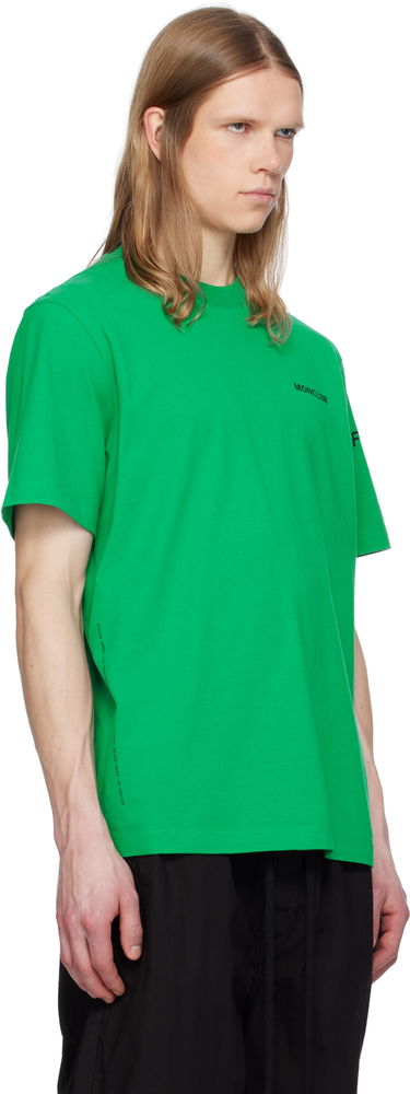 T-shirt Moncler Moncler Genius x FRGMT Hiroshi Fujiwara Maxi Logo T-Shirt Grøn | K109U8C00002M3265, 1