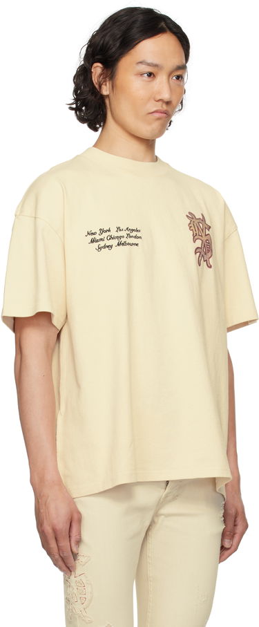 T-shirt Ksubi Ksubi Playoff Ekcess Short Sleeve T-Shirt Beige | MSP25TE037, 1