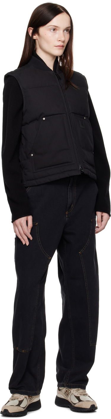 Cargo bukser Carhartt WIP Double Knee Denim Work Pants Sort | I034229 8906, 3