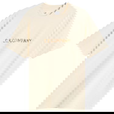 T-shirt C.P. Company Text Logo T-Shirt Beige | 19CMTS108A-006586W-402, 1