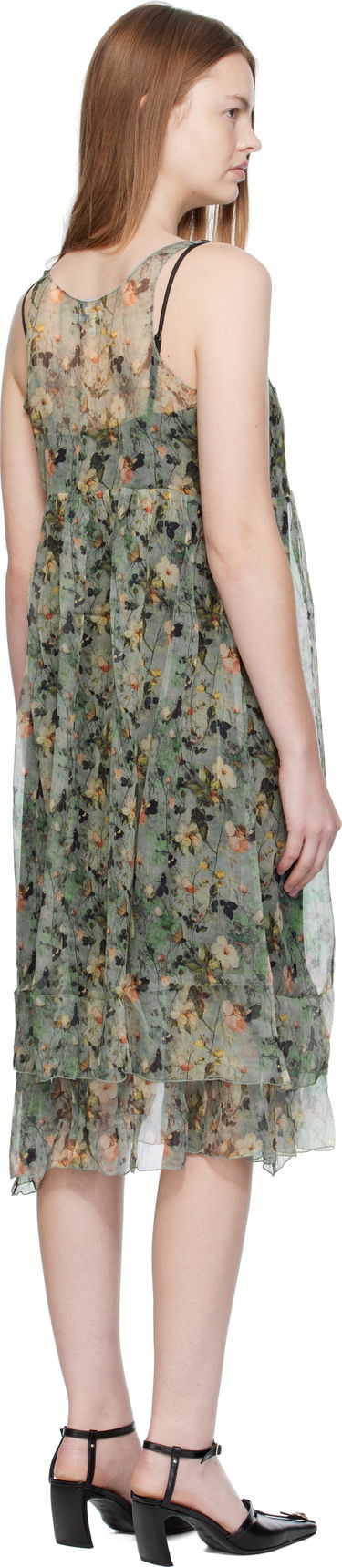 Kjole R13 R13 Gathered Tank Midi Dress Grøn | R13WR289-R588A, 2