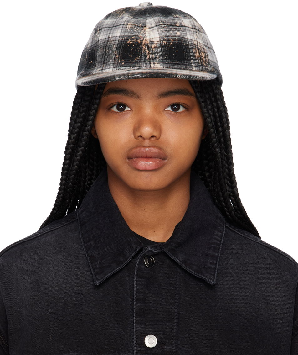 Kasket We11done We11done Bleach Check Baseball Cap Flerfarvet | WD-AH1-23-410-U-BK, 0