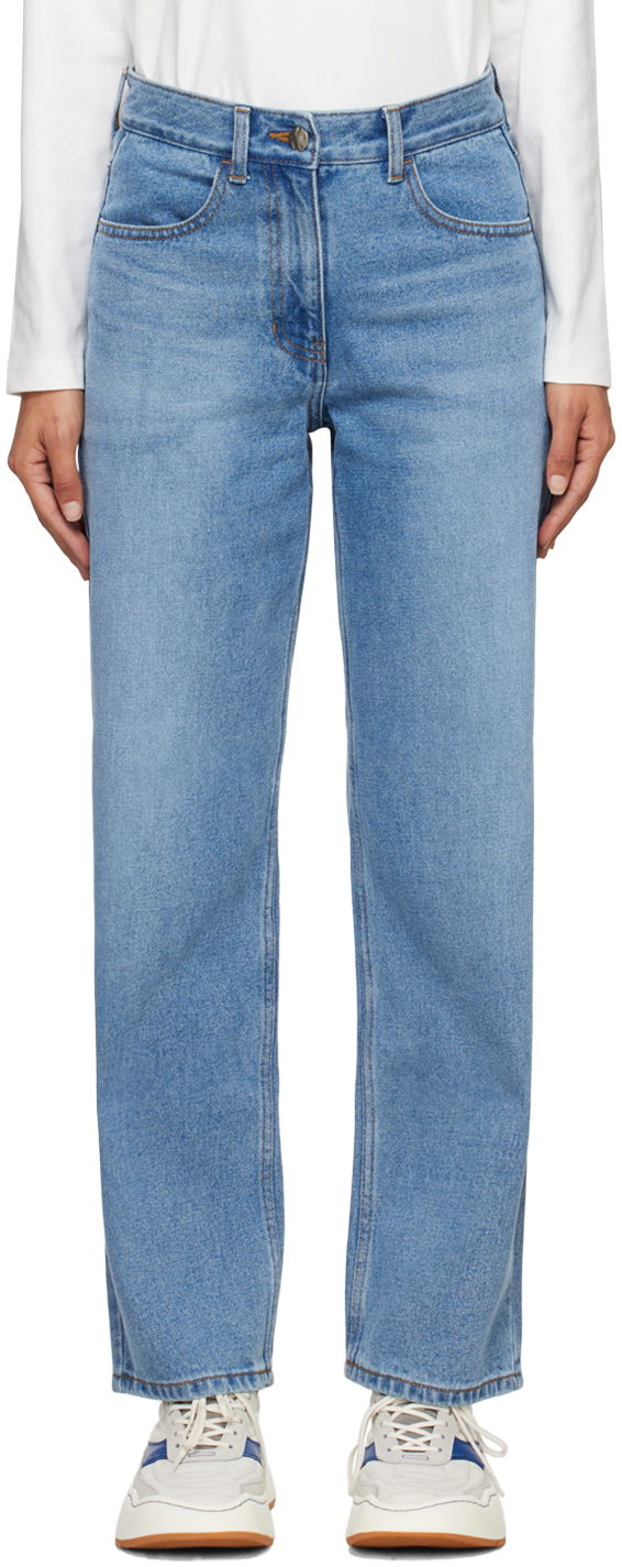 Jeans ADER ERROR Straight-Leg Jeans Blå | BMSGFYJE0101SB