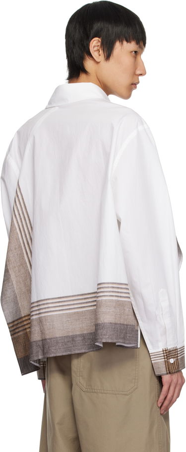Skjorte Craig Green Craig Green Long Sleeve Handkerchief Shirt Hvid | CGSS25CWOSHI62, 2
